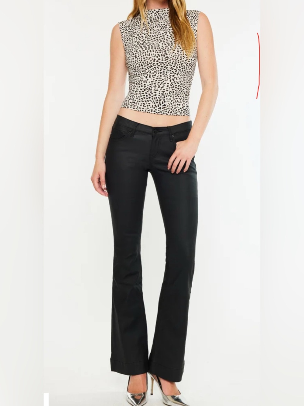 KanCan Scarlett Low Rise Coated Bootcut Denim Pants, size 27, NEW WITH TAG